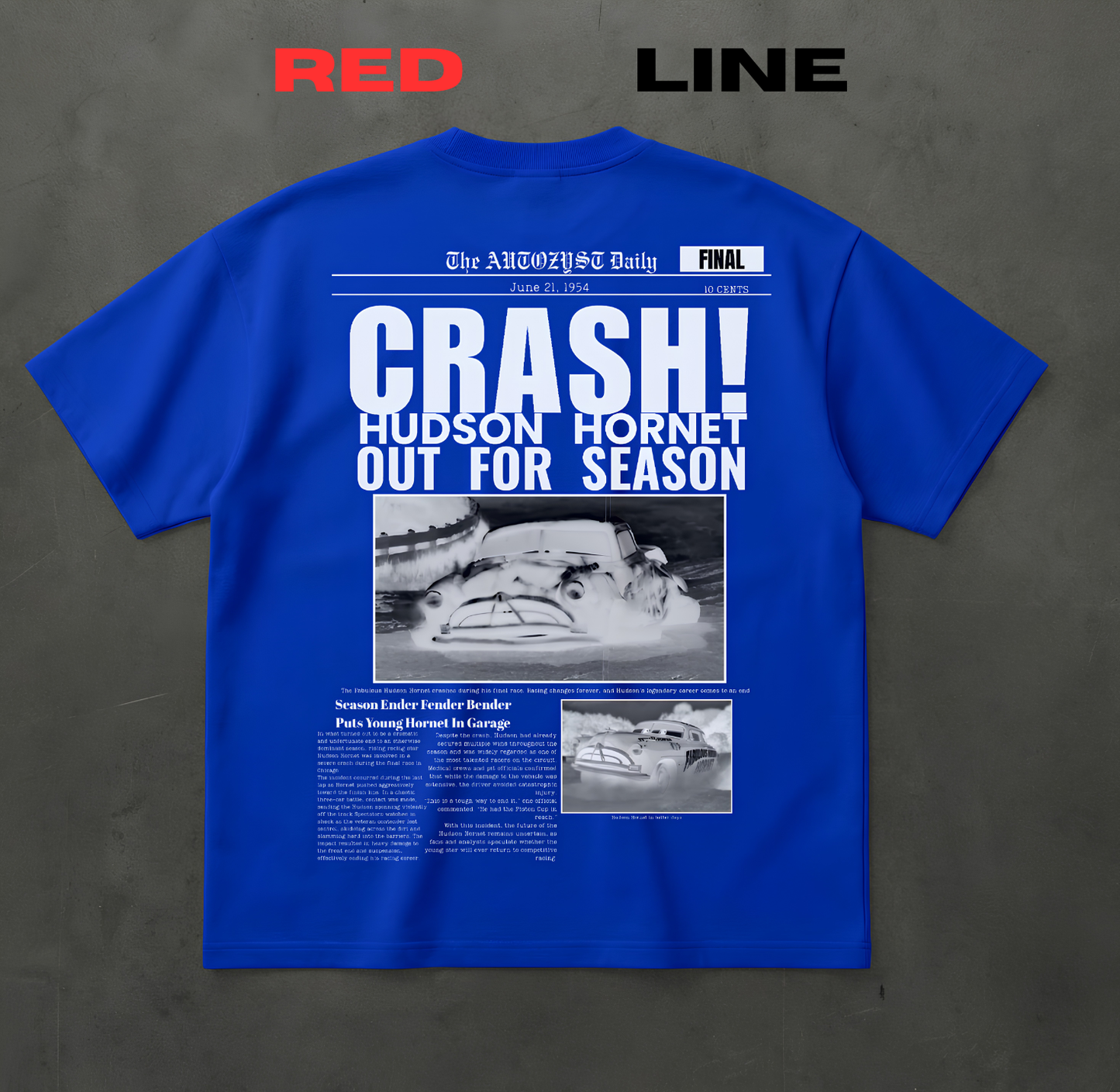 BLUE LEGEND Tee – Hudson Hornet | Redline Collection